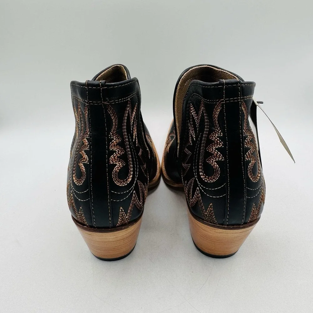 Ariat Dixon Brooklyn Boots Women's Size 8 B Black Leather Snip Toe